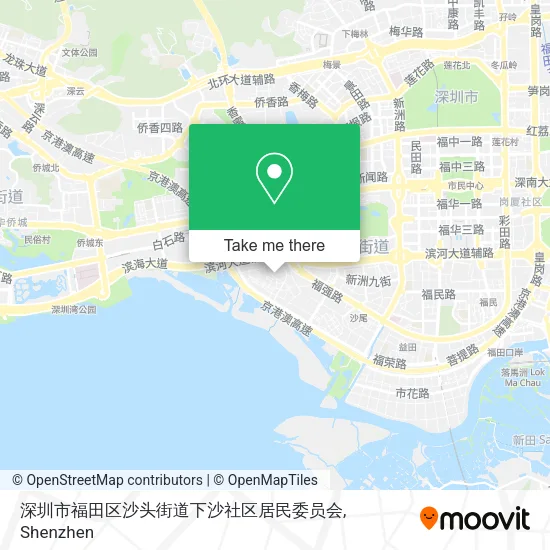 深圳市福田区沙头街道下沙社区居民委员会 map