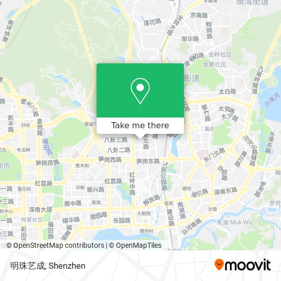 明珠艺成 map