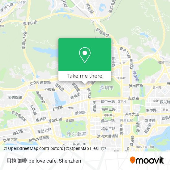 贝拉咖啡 be love cafe map