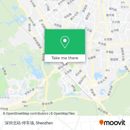 深圳北站-停车场 map