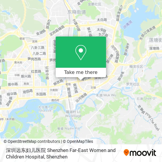 深圳远东妇儿医院 Shenzhen Far-East Women and Children Hospital map