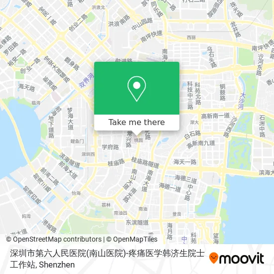 深圳市第六人民医院(南山医院)-疼痛医学韩济生院士工作站 map
