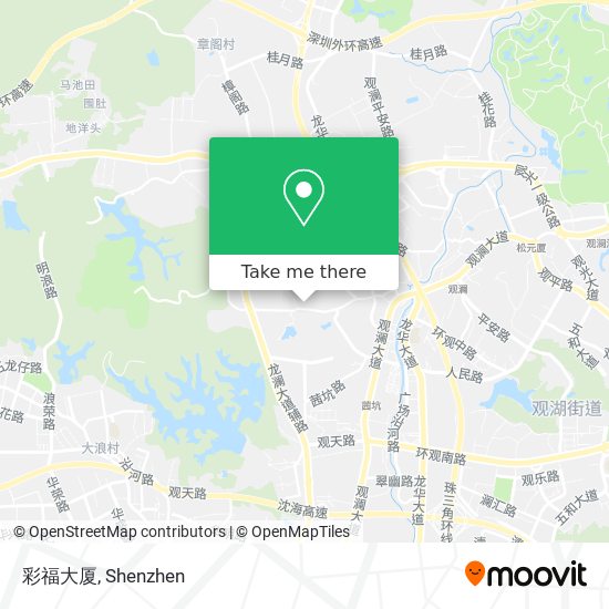 彩福大厦 map