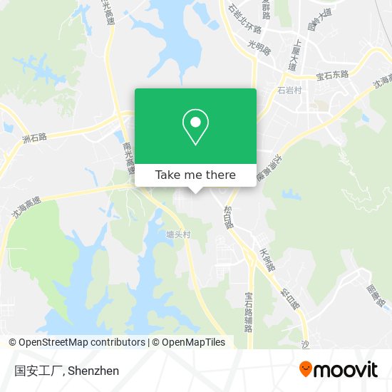 国安工厂 map