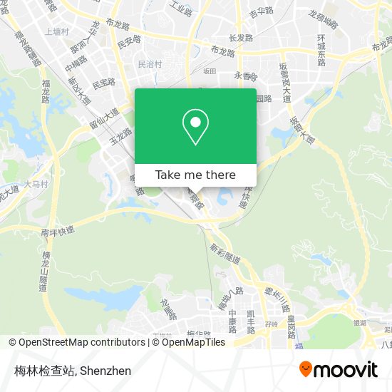 梅林检查站 map