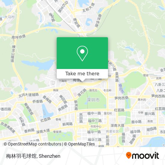 梅林羽毛球馆 map