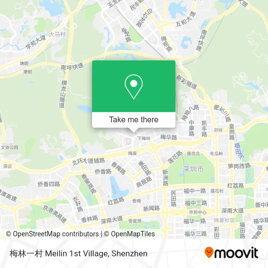 梅林一村 Meilin 1st Village map