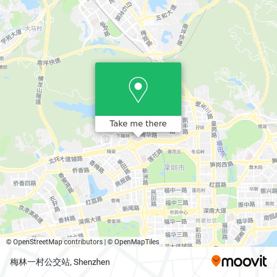 梅林一村公交站 map