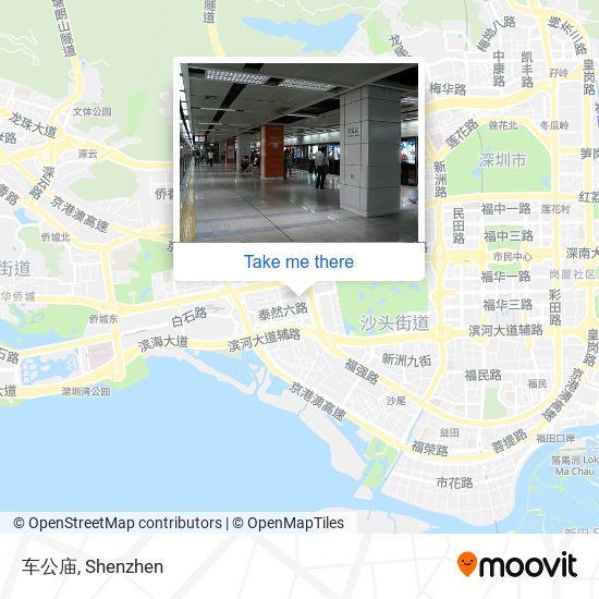 车公庙 map