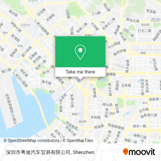深圳市粤迪汽车贸易有限公司 map