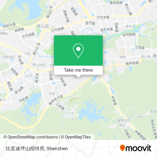 比亚迪坪山招待所 map