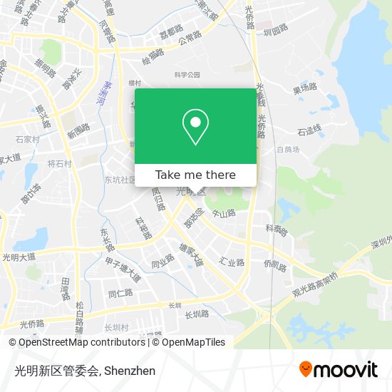 光明新区管委会 map