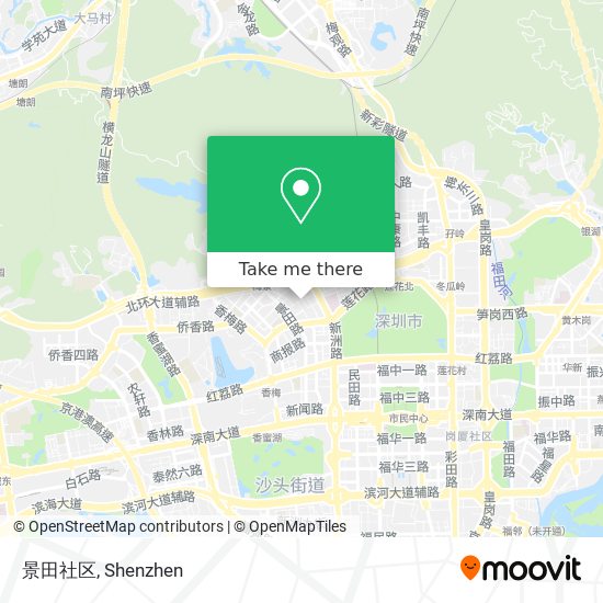 景田社区 map
