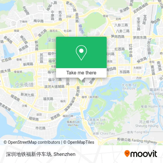 深圳地铁福新停车场 map