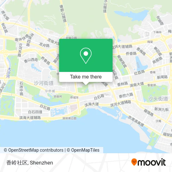 香岭社区 map