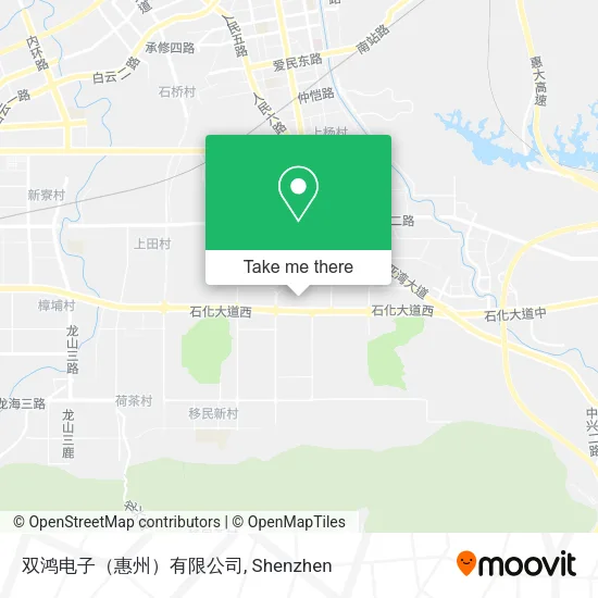 双鸿电子（惠州）有限公司 map