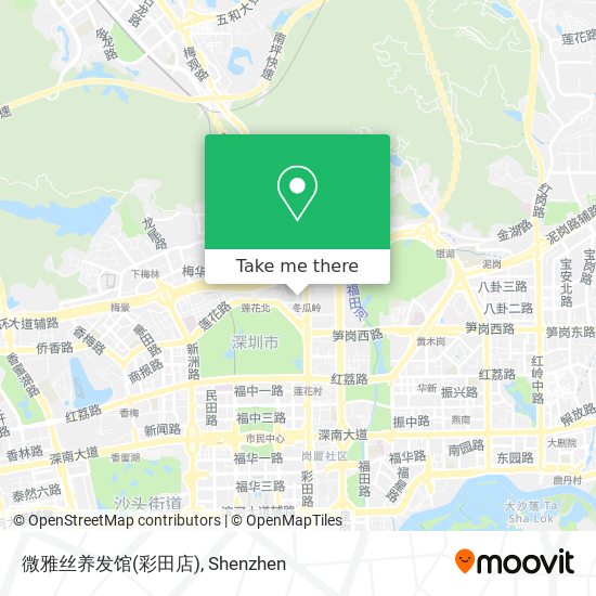 微雅丝养发馆(彩田店) map