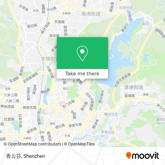 香云莎 map