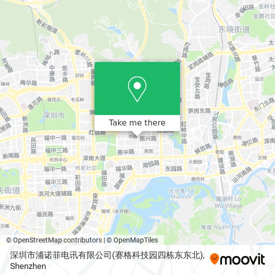 深圳市浦诺菲电讯有限公司(赛格科技园四栋东东北) map