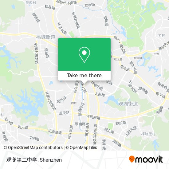 观澜第二中学 map