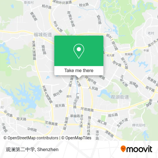 观澜第二中学 map