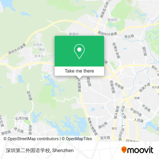 深圳第二外国语学校 map
