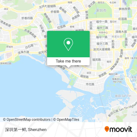 深圳第一鲜 map