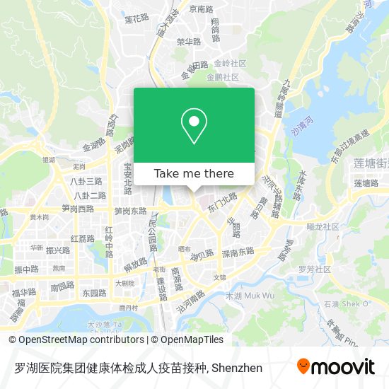 罗湖医院集团健康体检成人疫苗接种 map