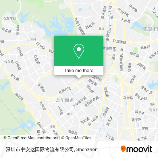 深圳市中安达国际物流有限公司 map