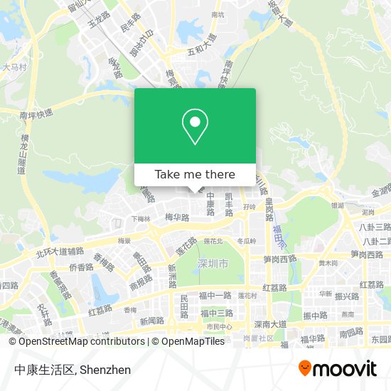 中康生活区 map