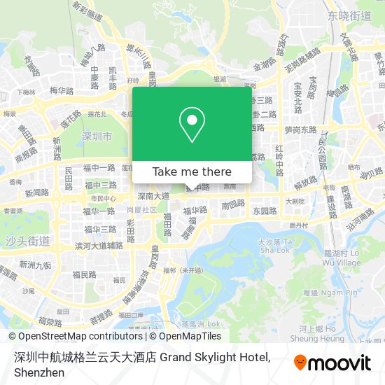 深圳中航城格兰云天大酒店 Grand Skylight Hotel map