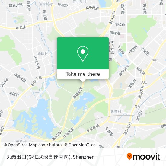 凤岗出口(G4E武深高速南向) map