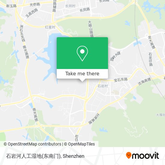 石岩河人工湿地(东南门) map