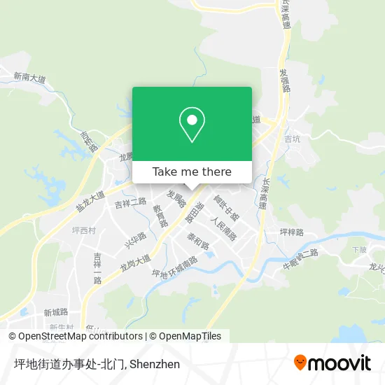 坪地街道办事处-北门 map
