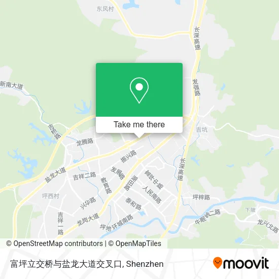 富坪立交桥与盐龙大道交叉口 map