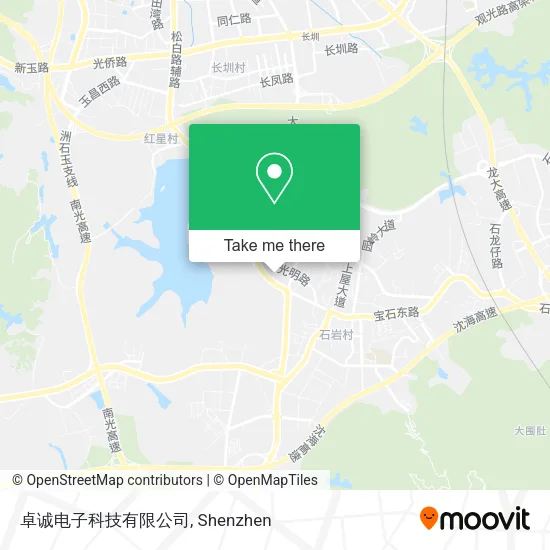卓诚电子科技有限公司 map