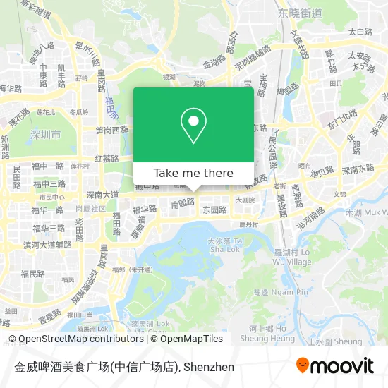 金威啤酒美食广场(中信广场店) map