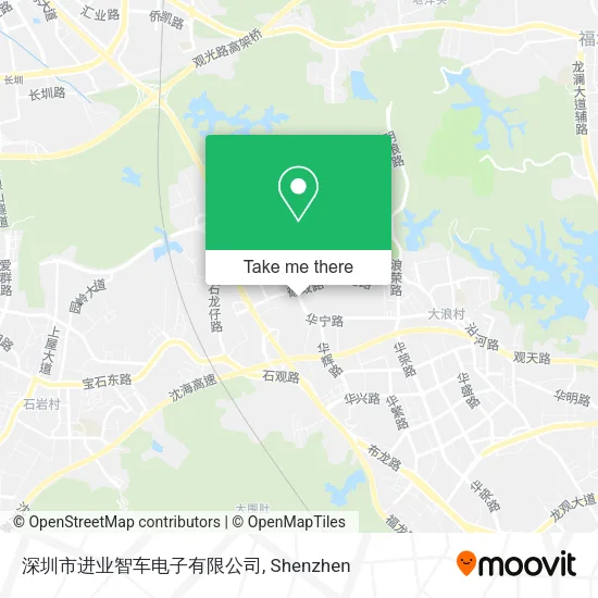 深圳市进业智车电子有限公司 map