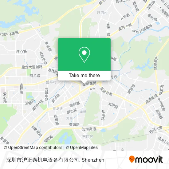 深圳市沪正泰机电设备有限公司 map