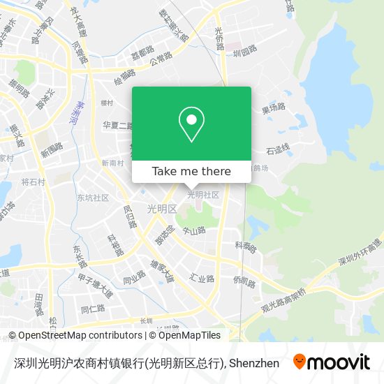 深圳光明沪农商村镇银行(光明新区总行) map