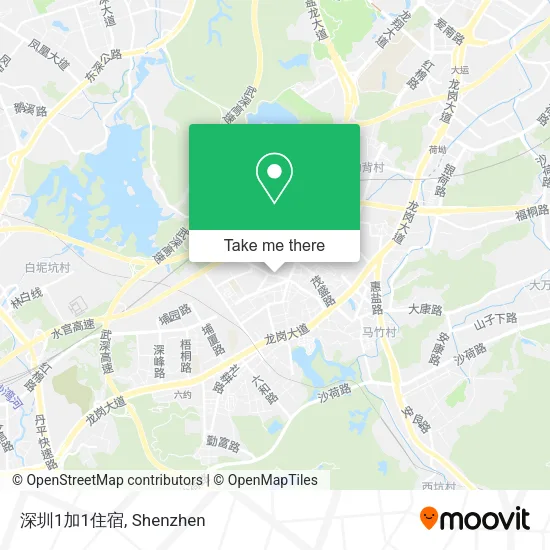 深圳1加1住宿 map