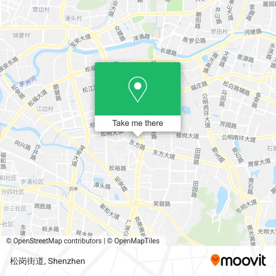 松岗街道 map