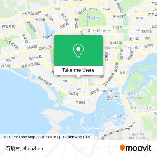 石厦村 map