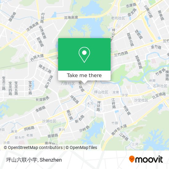 坪山六联小学 map