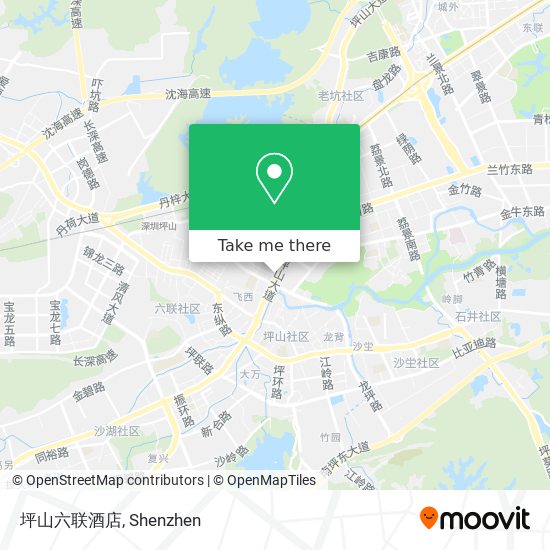 坪山六联酒店 map