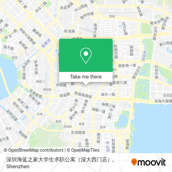 深圳海蓝之家大学生求职公寓（深大西门店） map