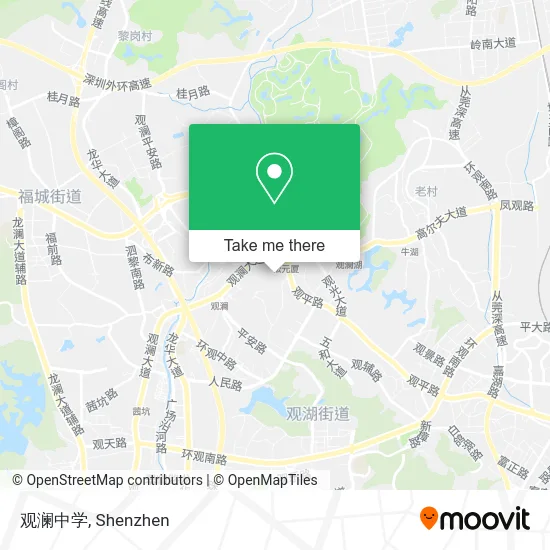 观澜中学 map