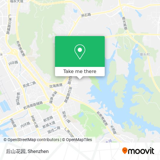 后山花园 map