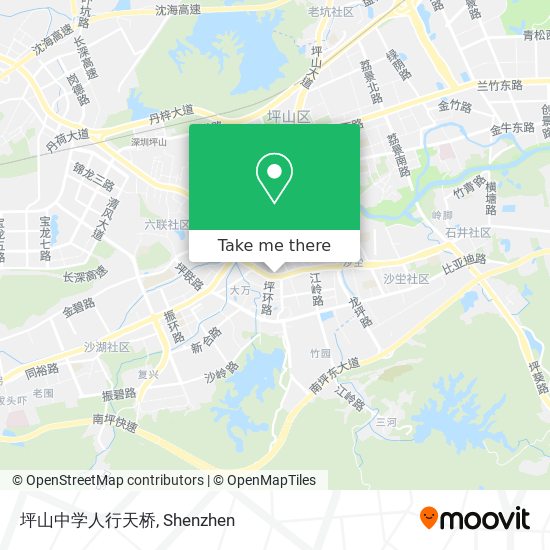 坪山中学人行天桥 map