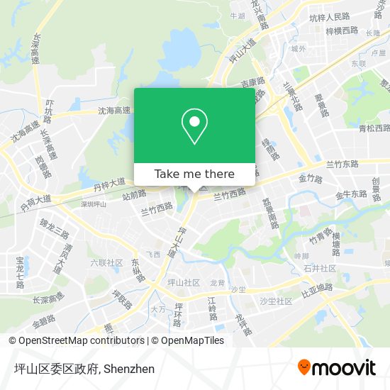 坪山区委区政府 map